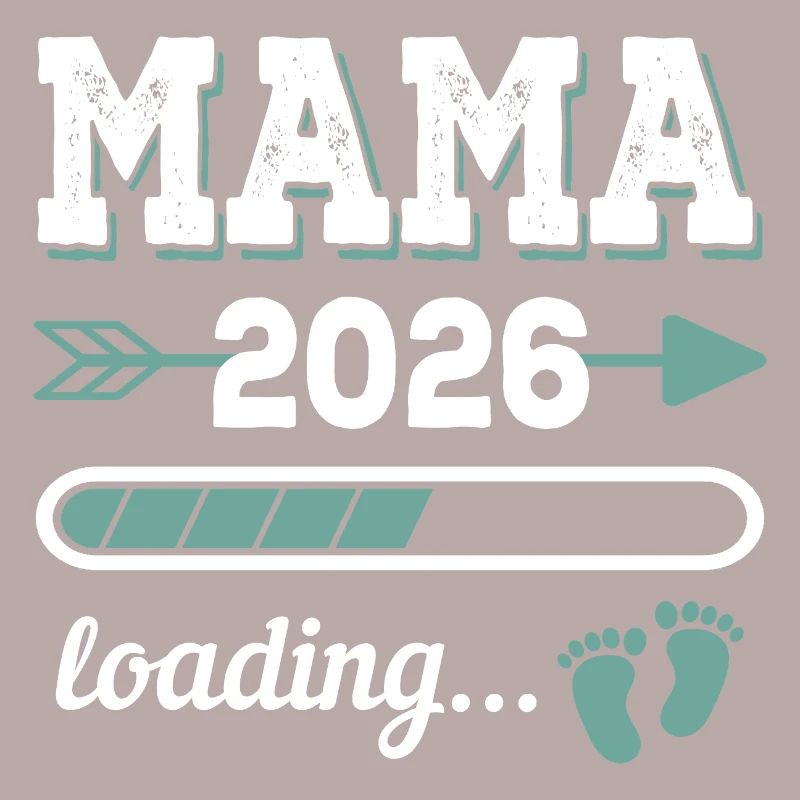 Mama 2026 Loading Werdender Mutter Geschenkidee
