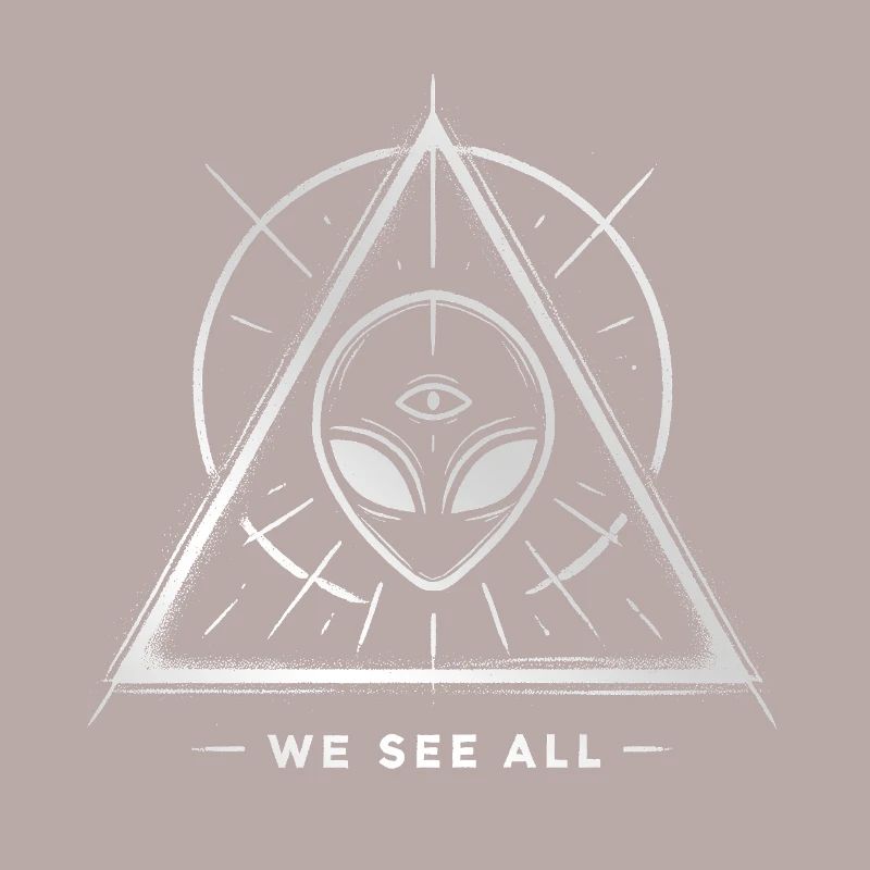 UFO Alien Eye Triangular Sigil