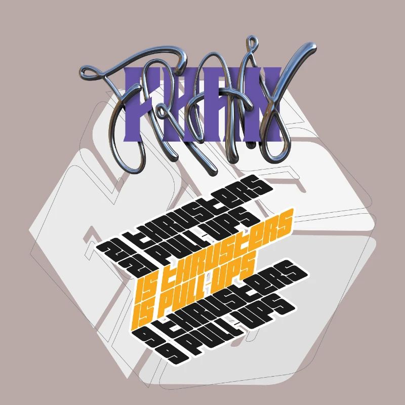 Fran Hero WOD Cross Training light graphic version
