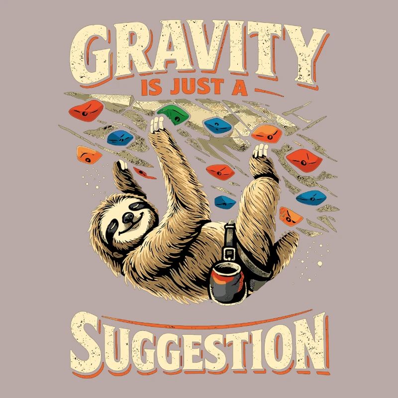 Sloth Bouldering: Gravity Is Just A Suggestion