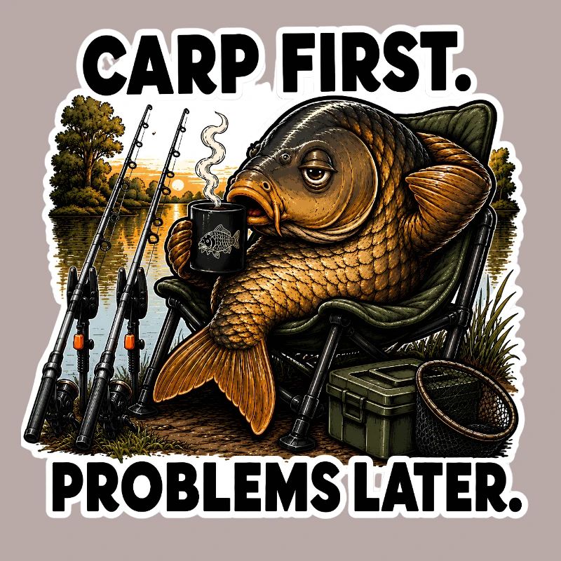 Carp First Problems Later Coffee Fishing