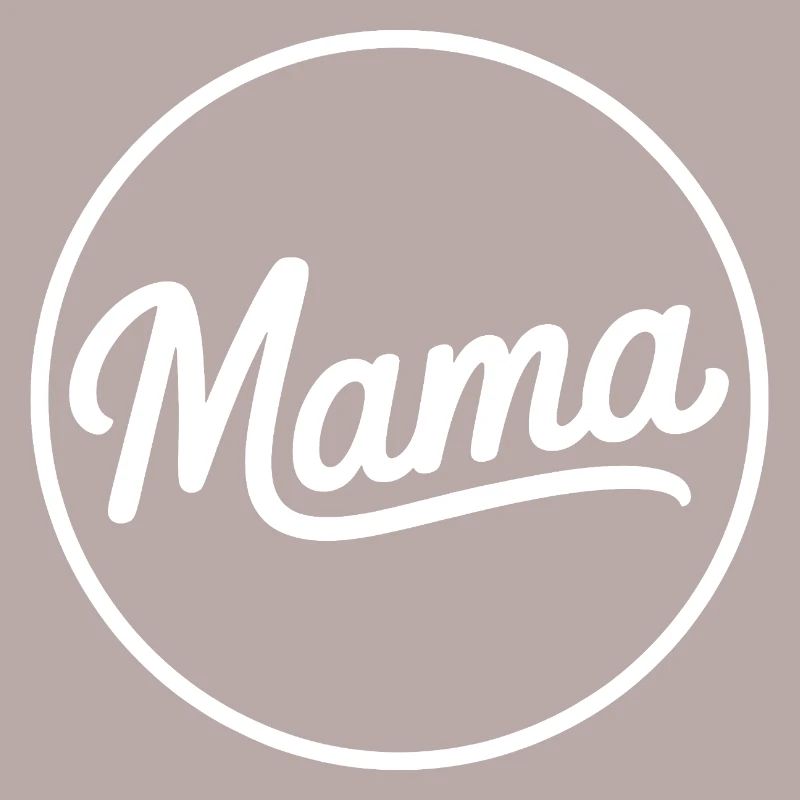 Mama Script Circle Logo T-Shirt
