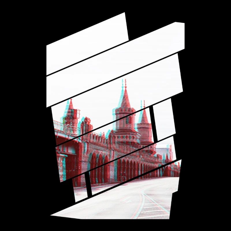 Berlin Oberbaumbrücke Glitch