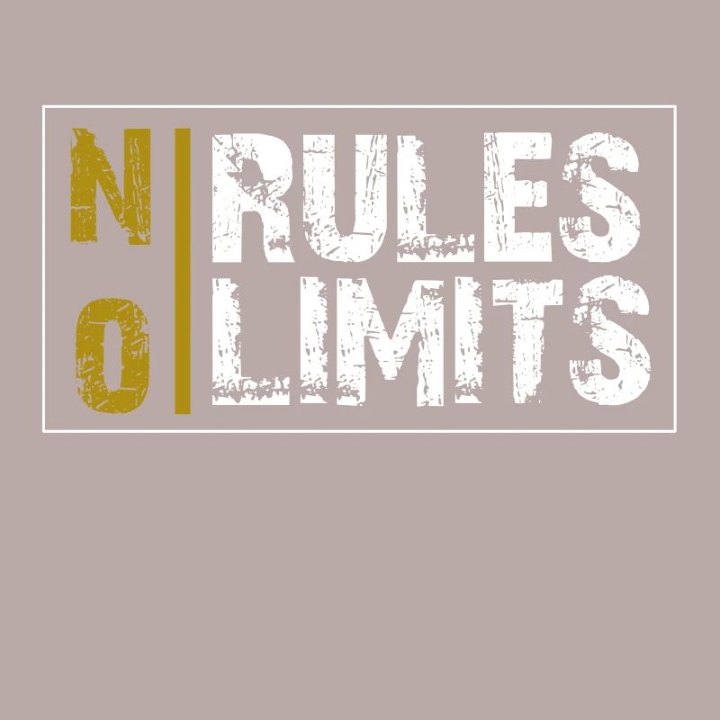NO RULES NO LIMITS cadeau de devise vie