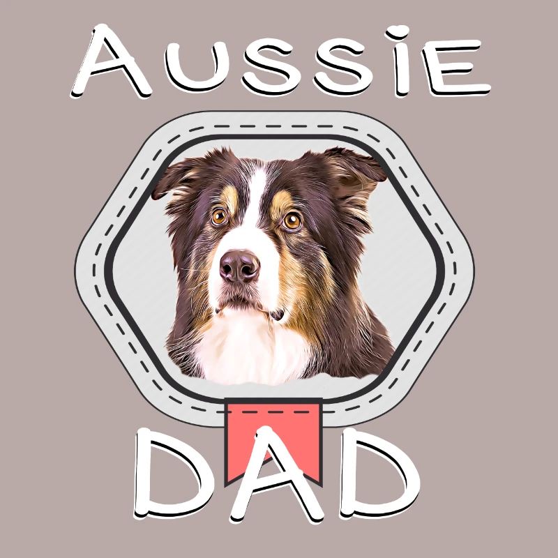 Australian Shepherds Aussie dogs dad
