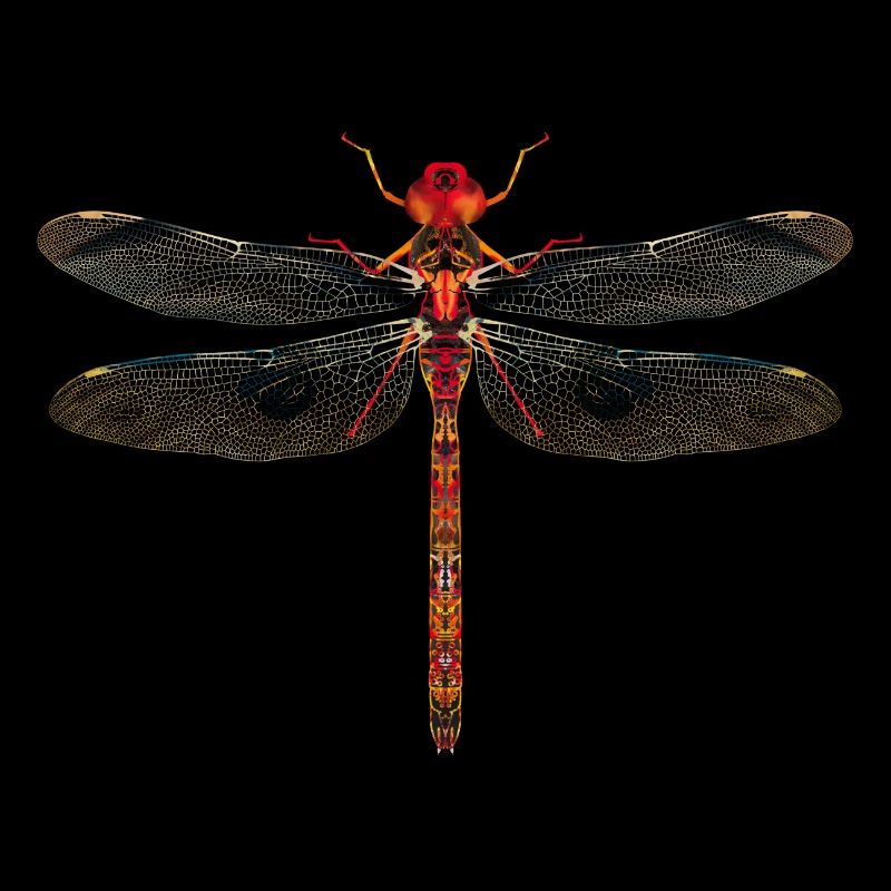 Dragonfly colorful