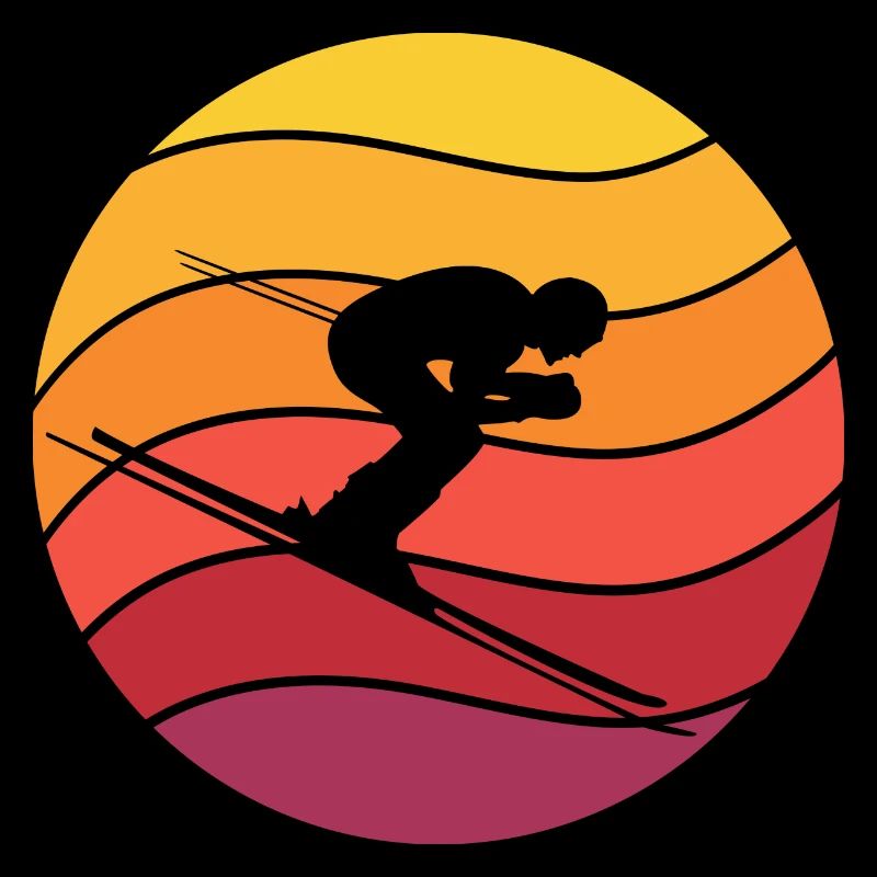 Ski Retro Style Vintage