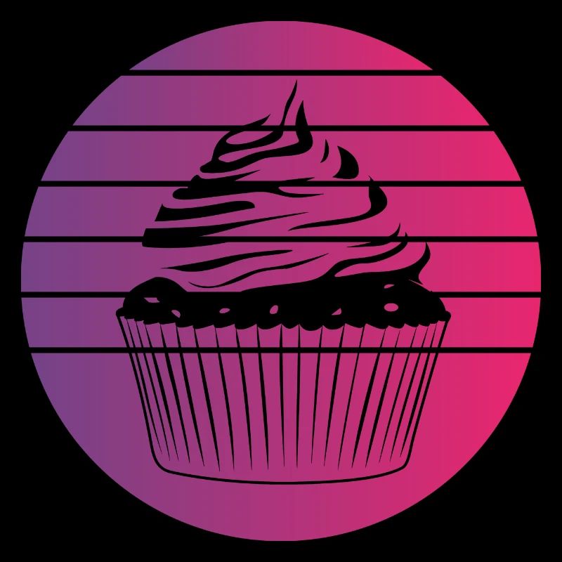 Cupcake Retro Style Vintage