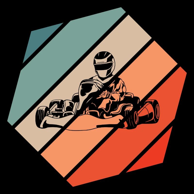 Go-kart Retro Style Vintage