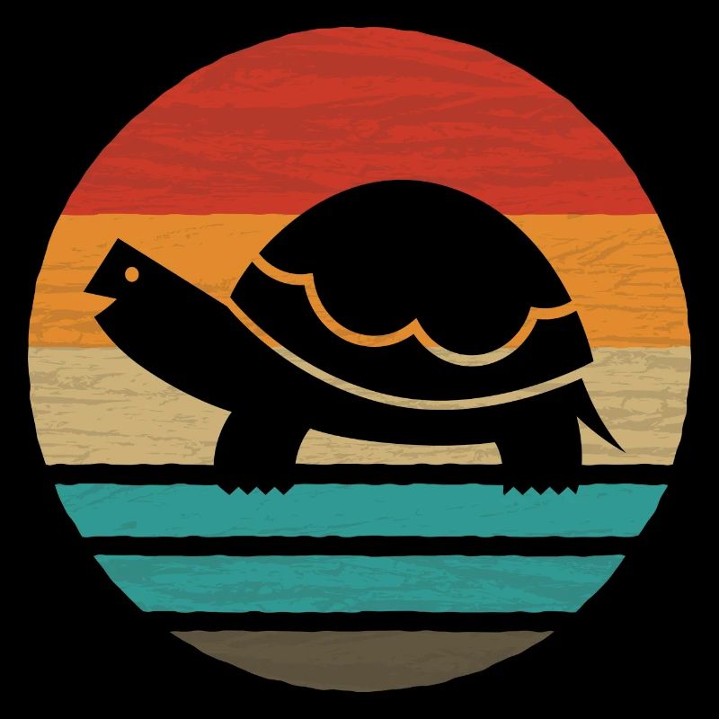 Turtle Retro Style Vintage