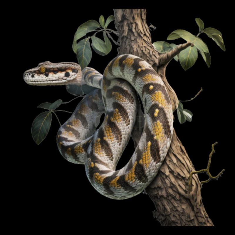 Python in the tree: A majestic animal