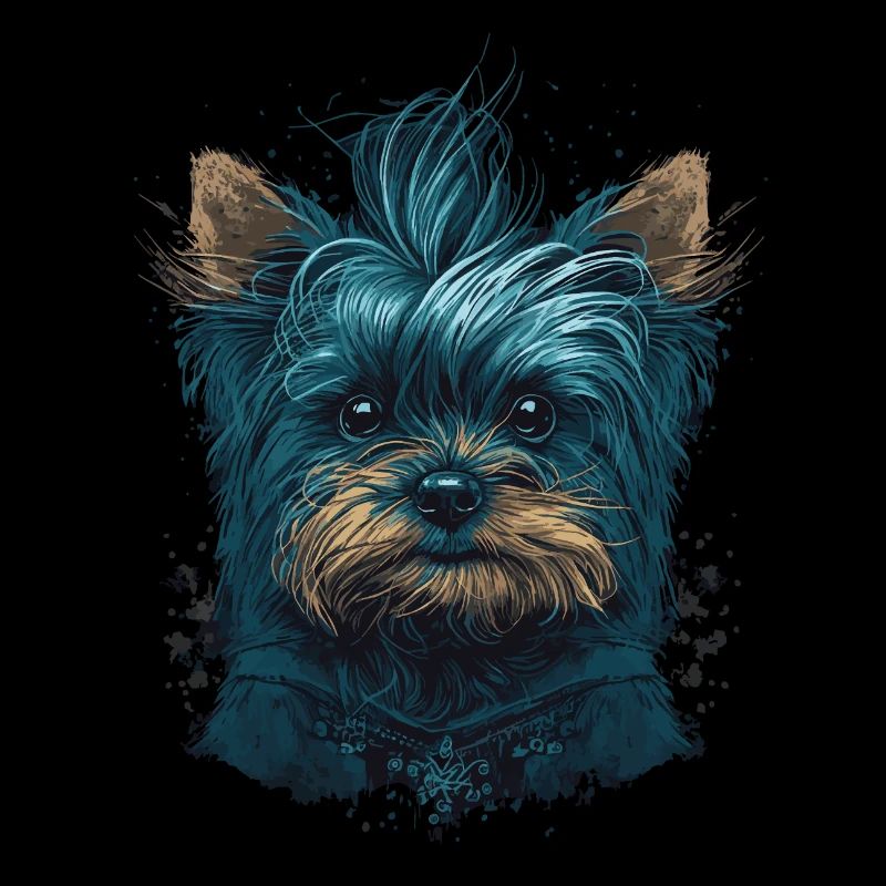 Punky Yorkshire Terrier