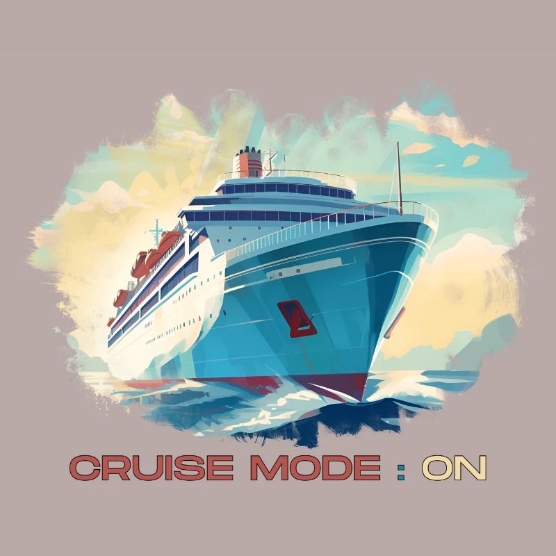 Cruise mode enabled. A stylish pattern for holidays.