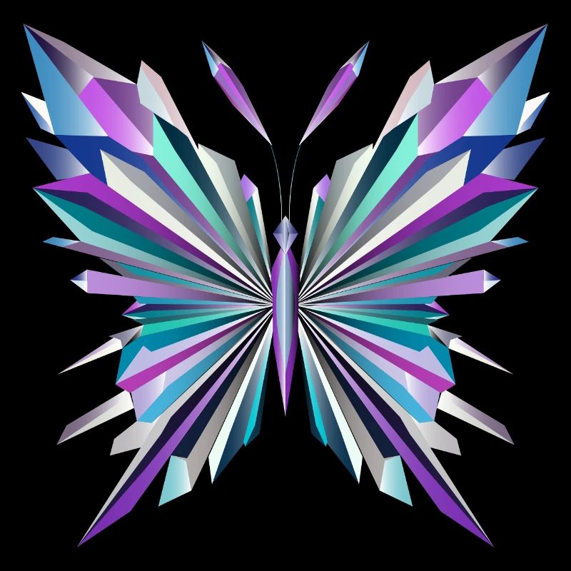 Fascinating geometry – abstract butterfly