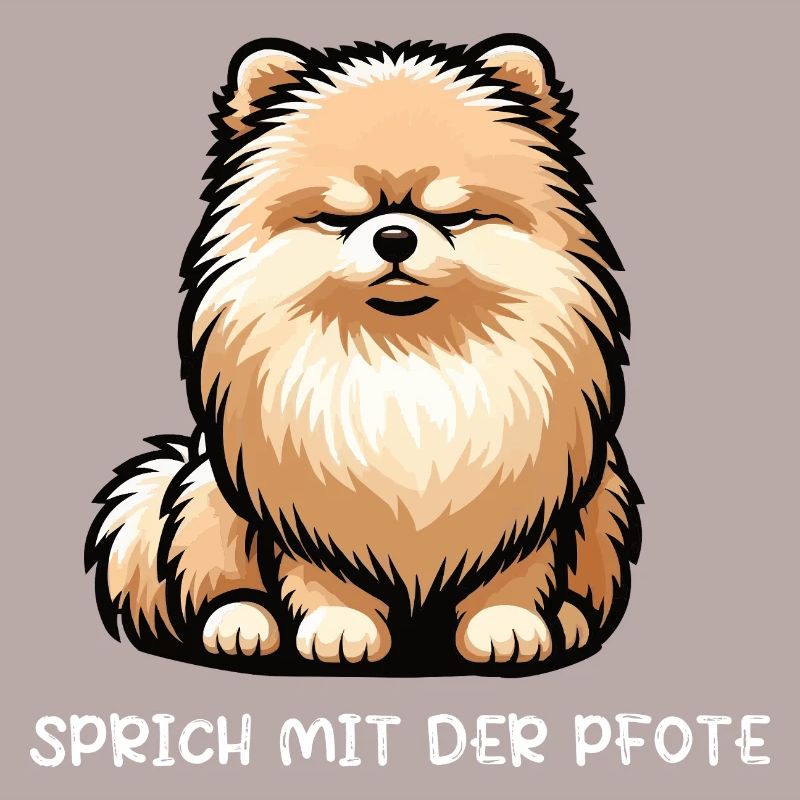 Sprich mit der Pfote Zwergspitz Zwergspitze Spitz