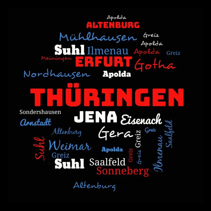Thüringen Geschenk Bundesland Städte