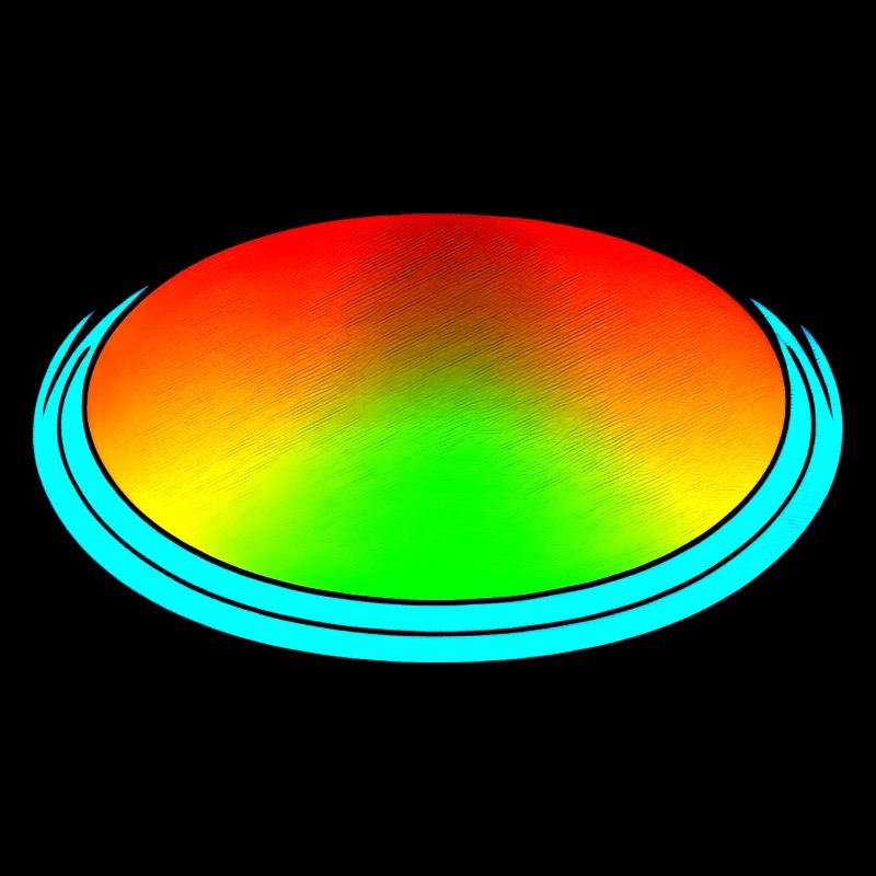 Rainbow gradient colorful cool retro trendy Art 1