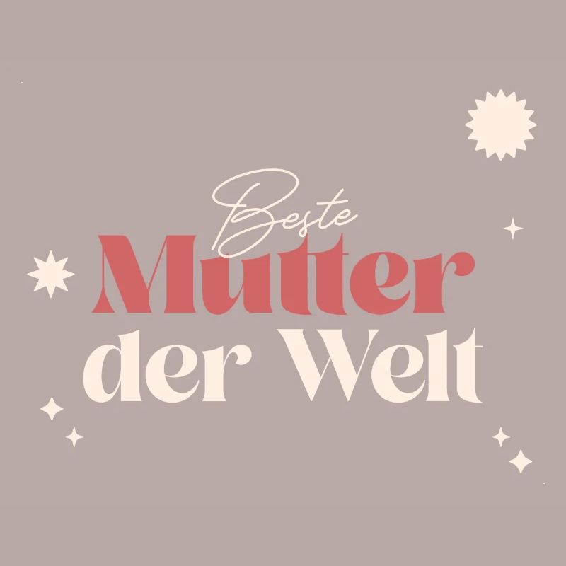 Beste Mutter der Welt-Muttertag
