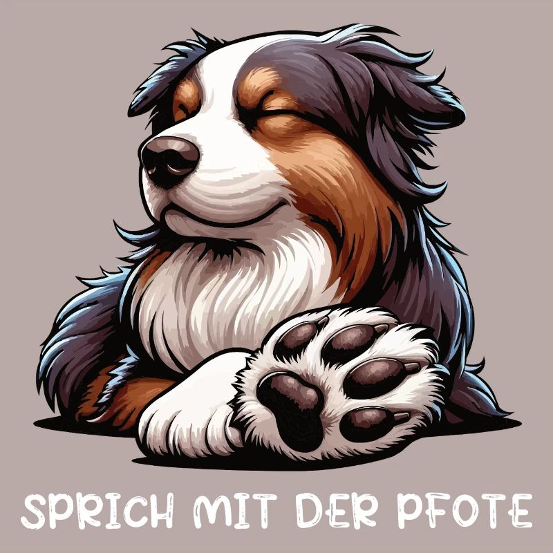 Sprich mit der Pfote Australian Shepherd Aussie 