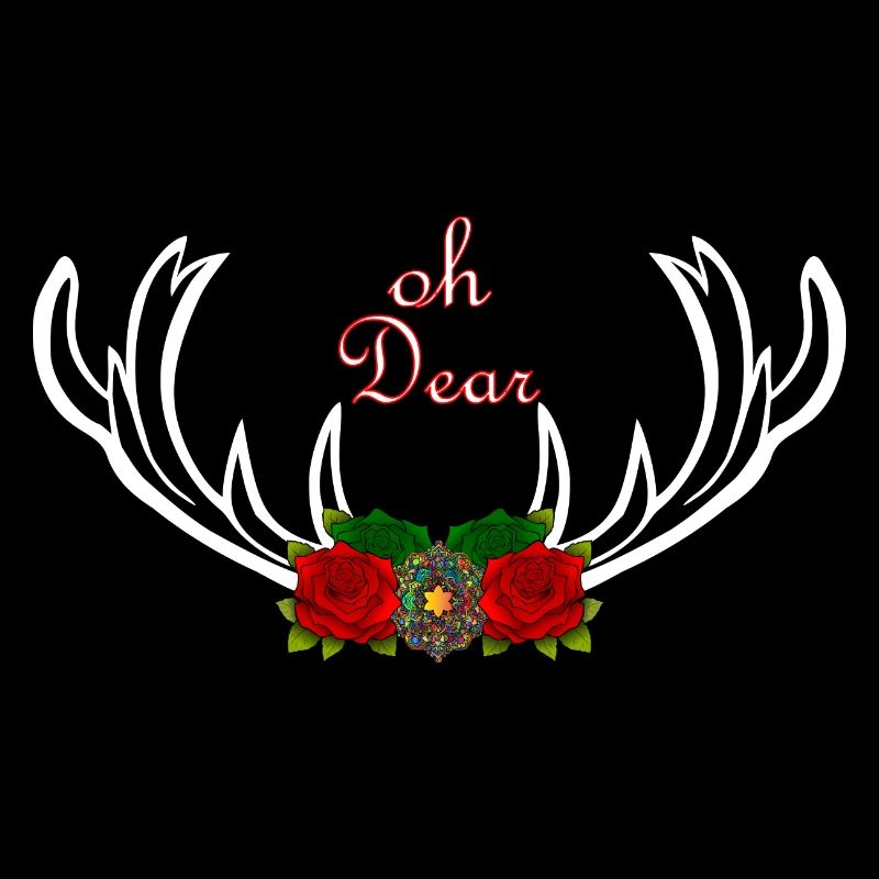 Oh Dear Geschenk Weihnachten Christmas Geweih