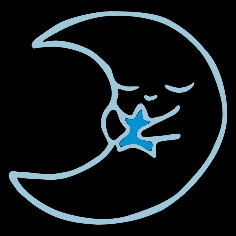 Lune avec étoile