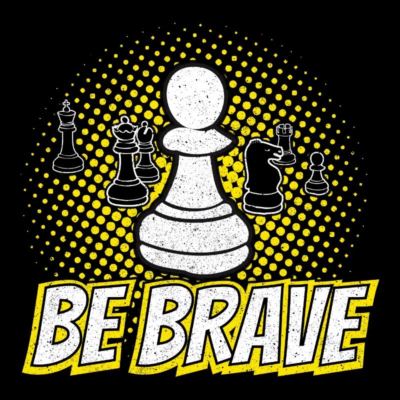 Brave Pawn Schach Stück Geschenk sein