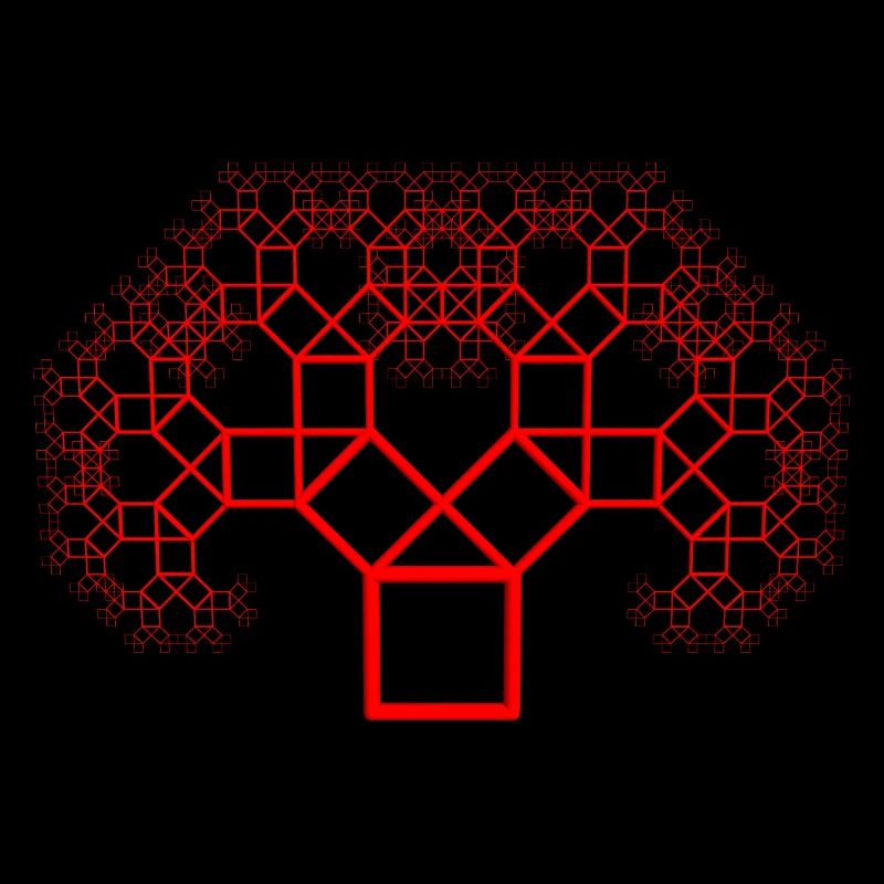 Pythagorasbaum rot
