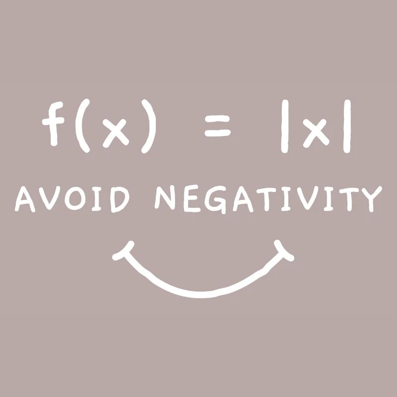 Math equation optimism saying smile gift