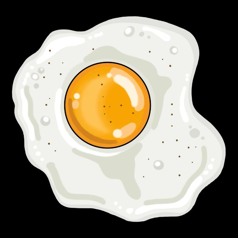 Fried egg pan egg yolk egg white