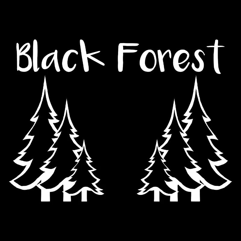 Black Forest - Silhouette von Tannen