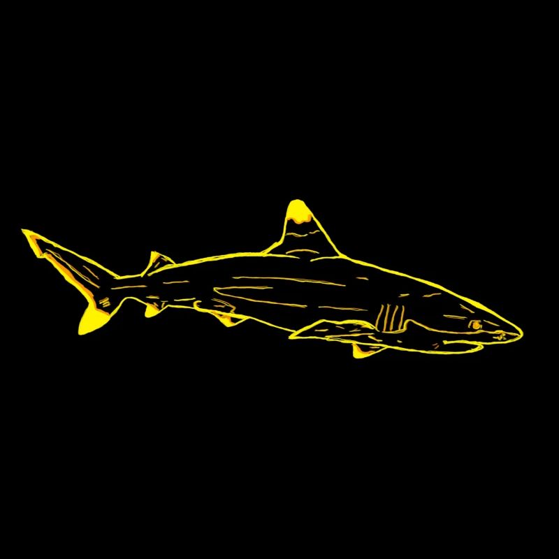 Requin en jaune