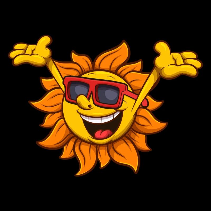 Happy Sun Character