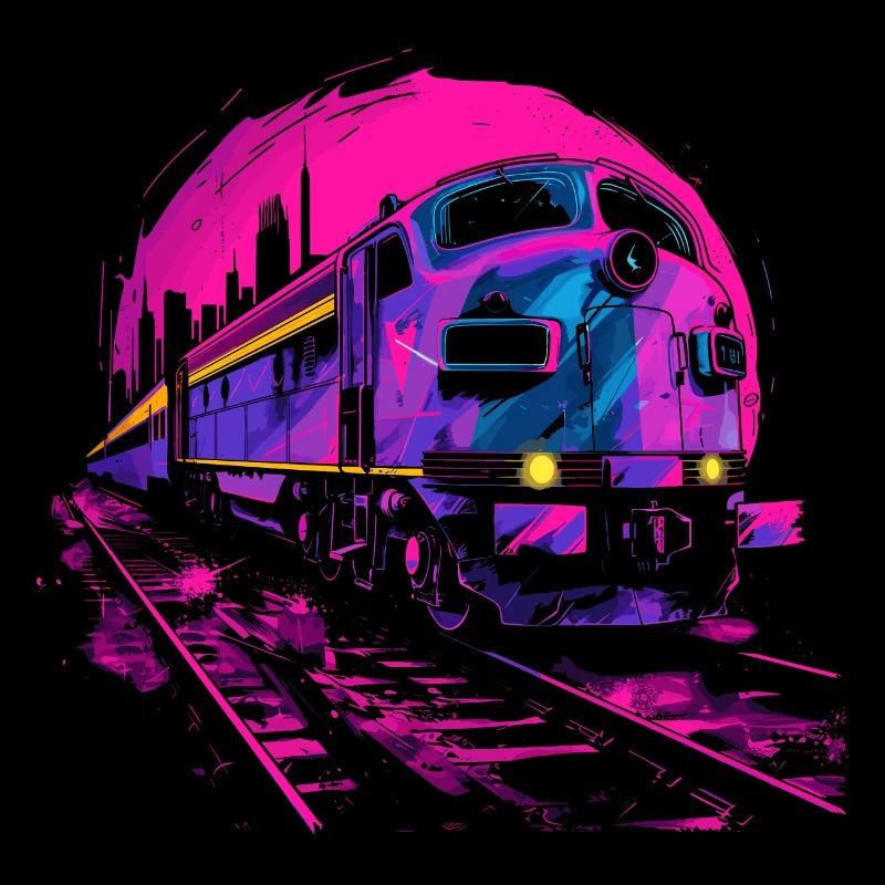 Retrowave Eisenbahn