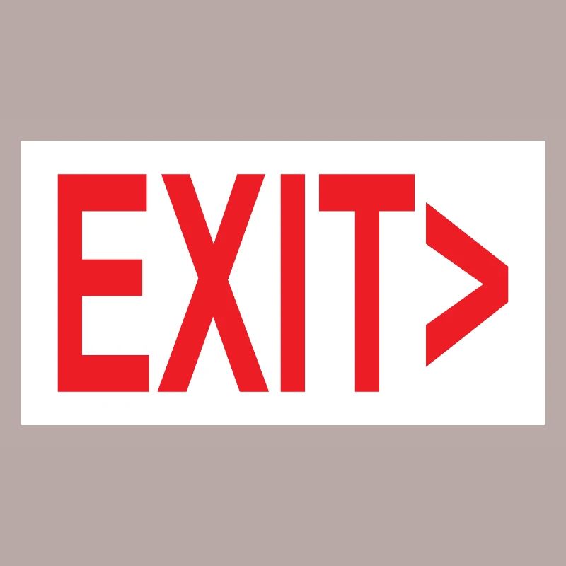 Exit / Exit / Emergency Exit