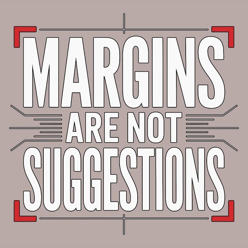 Les marges du designer d’impression sont des designers experts en impression