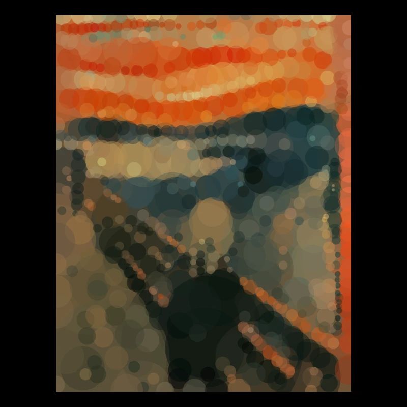 The scream - circles
