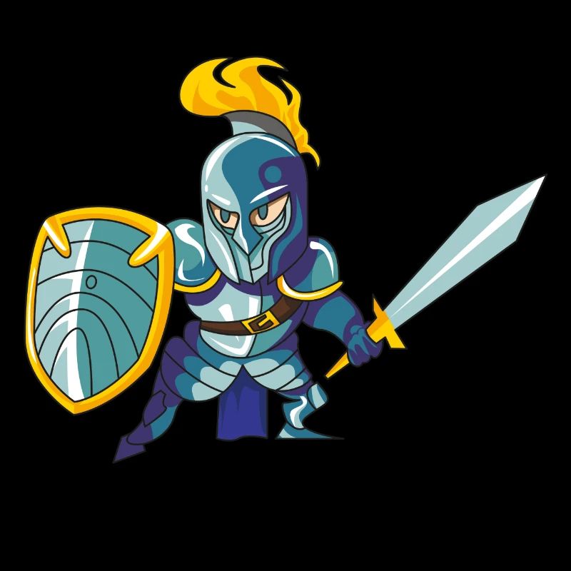 knight sword middle ages comic