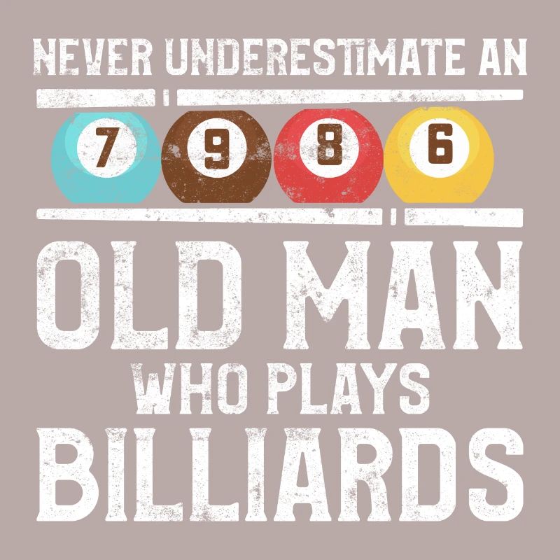 Billiard alter mann billiard spruch