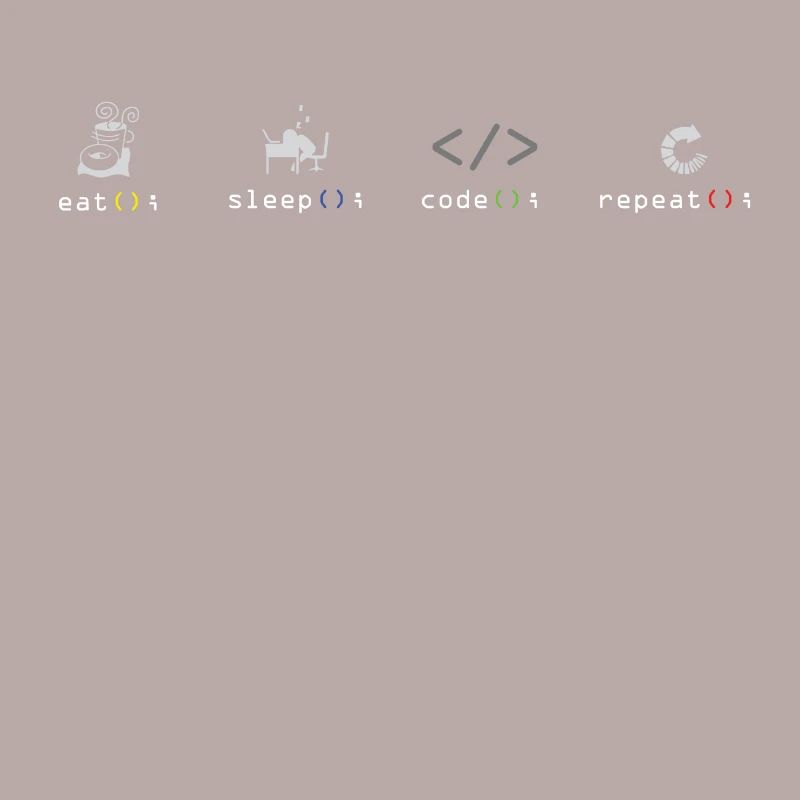 Programmeur code logiciel Eat Sleep Coder