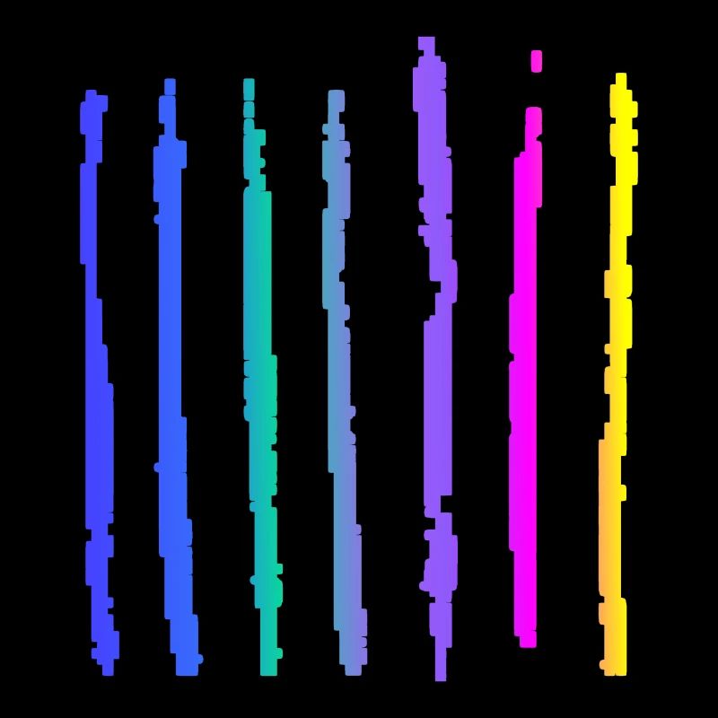 Lignes colorées