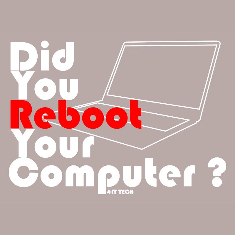 Did you reboot your computer? IT TECH