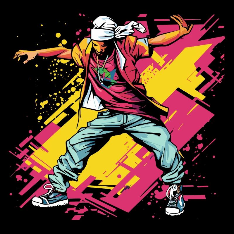 Breakdancer Graffiti