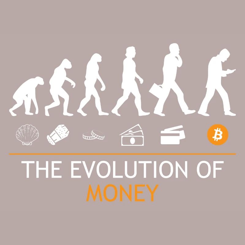 Die Evolution der Geld-Bitcoins
