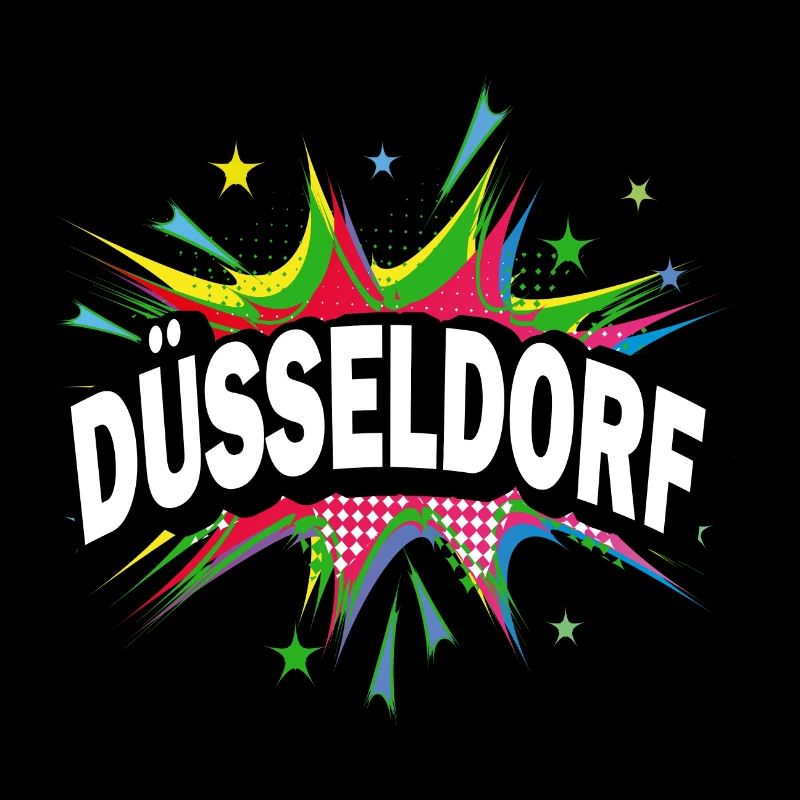 Düsseldorf Deutschland Stadt Pop Art Comic Kunst