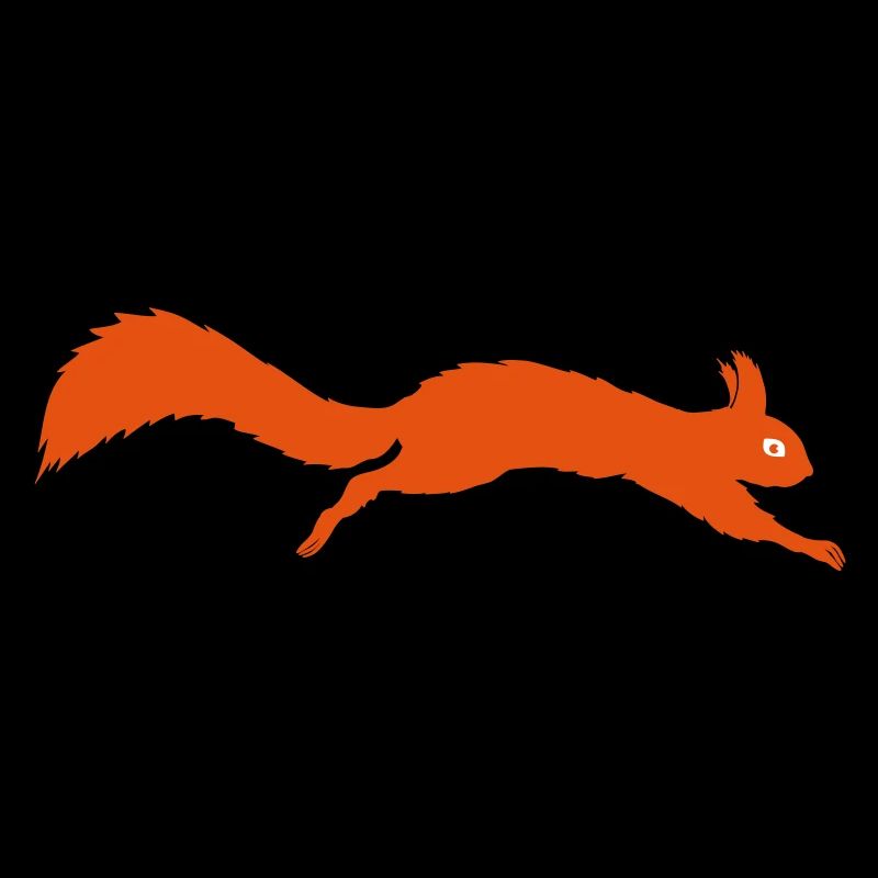 Eichhörnchen springt