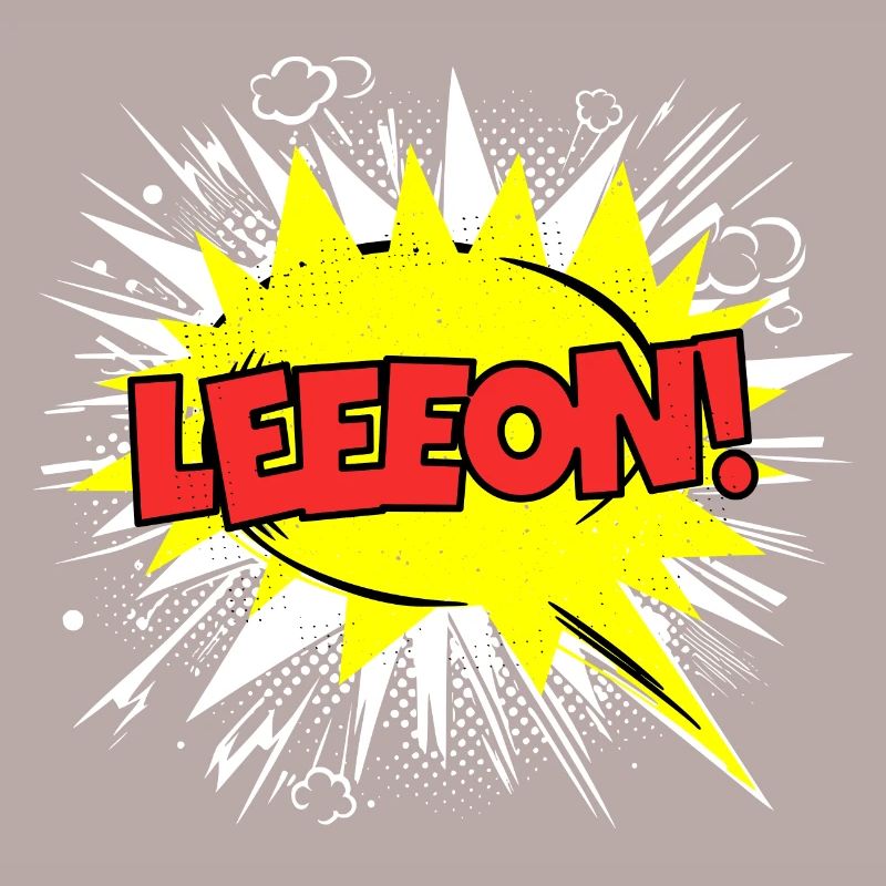 Leon Name Funny Speech Bubble Leeeon!