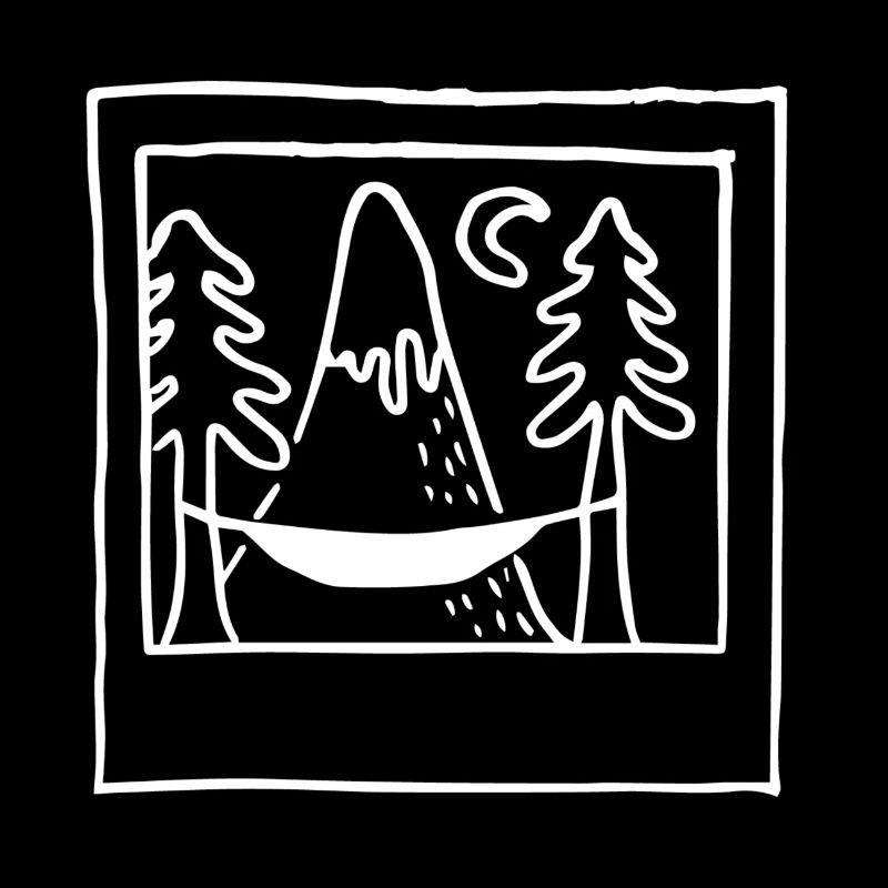Hammock in the mountains - white