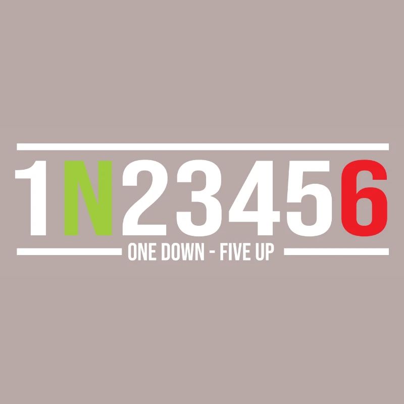 Motorcycle Gears 1N23456 One Down-Five Up