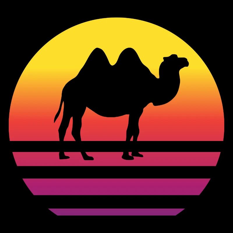 Camel Retro Style Vintage