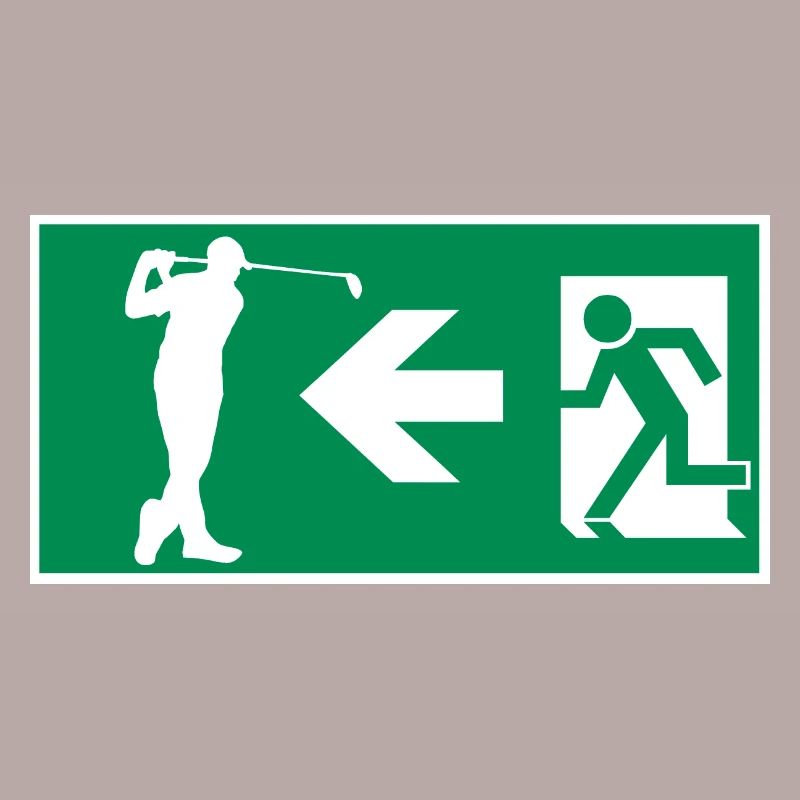 Emergency exit to golf course Golf Hobby Design